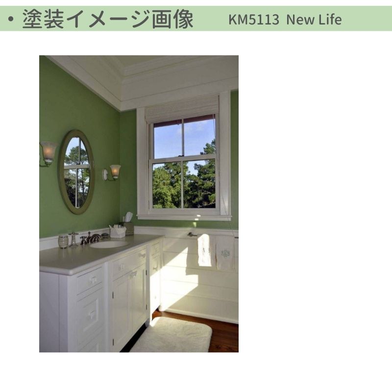 【輸入塗料】ケリーモア デュラポキシー 室内用水性塗料 KM5113 New Life