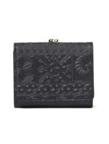 ブラック 三つ折り財布 メゾンマルジェラ 三つ折り財布 ミニ財布 ブラック メンズ レディース