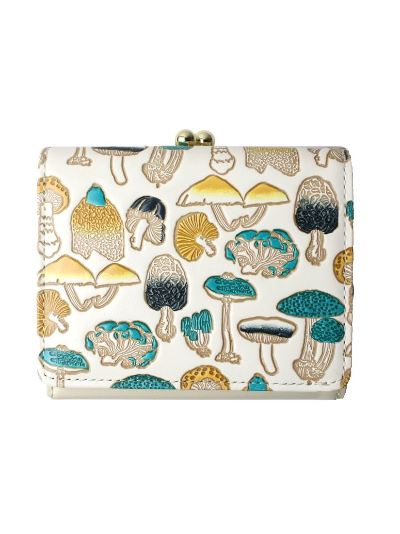 【フランネル】アルベロベロ　折り財布豚さん　キノコ　カーキー 美品⭐︎アルベロベロ 折り財布豚さん キノコ カーキー - メルカリ