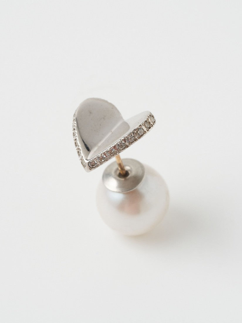 Tiny heart line stone ピアス （片耳用）（ピアス）｜H.P.FRANCE公式 