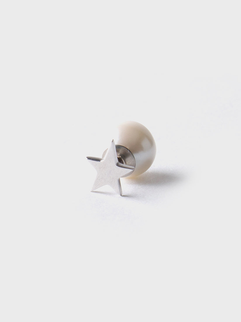 Tiny star ピアス シルバー×パール(片耳用)（ピアス）｜H.P.FRANCE公式