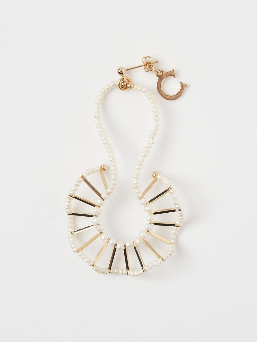 フリル ネックレスピアス/ ロング(片耳用)（ピアス）｜H.P.