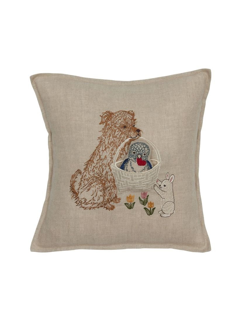 ポケットクッションカバー 30x30 Puppy Love（クッション）｜H.P.