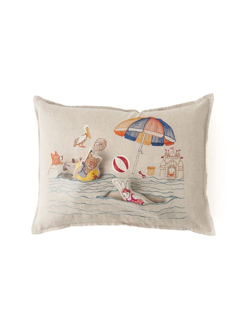 Coastal｜ポケットクッションカバー 30x40 Day at the Beach
