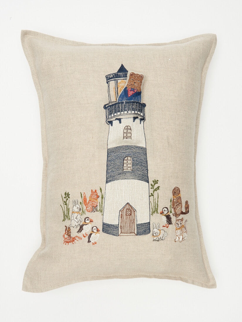 【Coral&Tusk】ポケットクッションカバー30×40 Lighthouse Coastal｜ポケットクッションカバー 30x40 Lighthouse