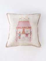 Coral&Tusk クッションカバー　アイスクリーム　新品 クッションカバー 30x30 Ice Cream Shop（クッション）｜H.P.FRANCE