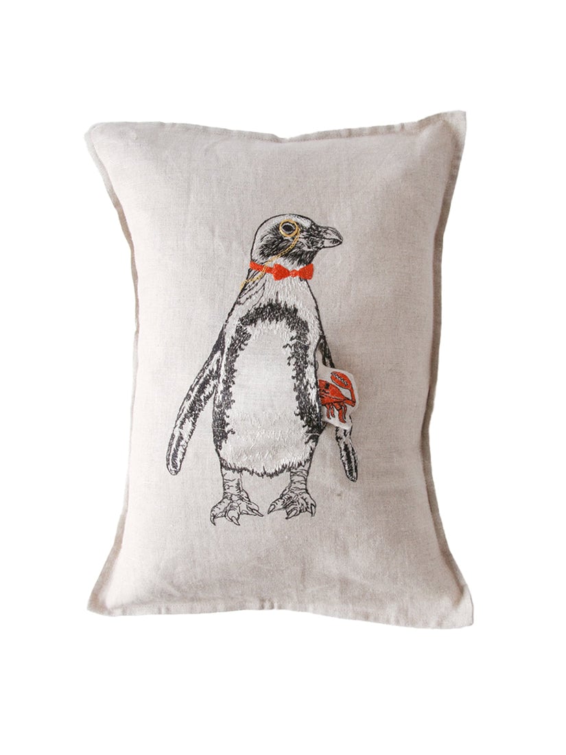 【Coral&Tusk】ポケットクッションカバー30×40 Lighthouse CORAL&TUSK「Owl Mama Pocket Pillow」フクロウ親子 ポケット