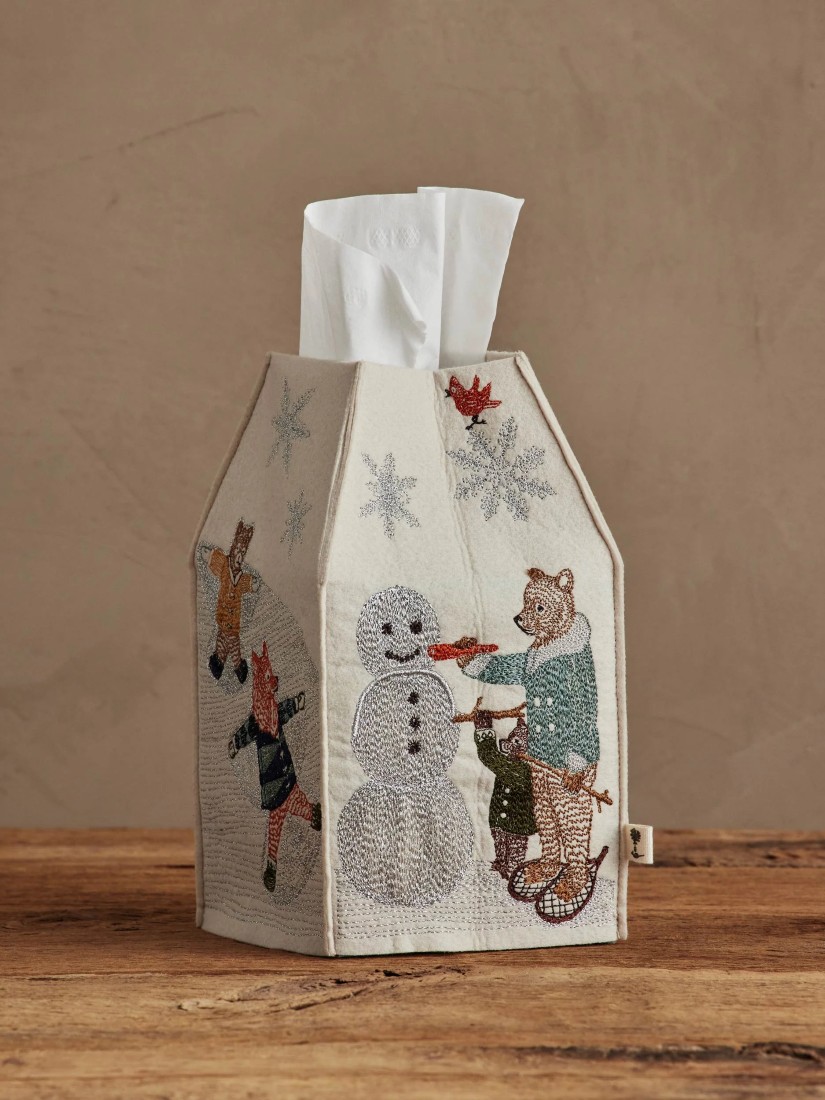 Holiday｜ティッシュボックスカバー Snow Day（アート・デコその他