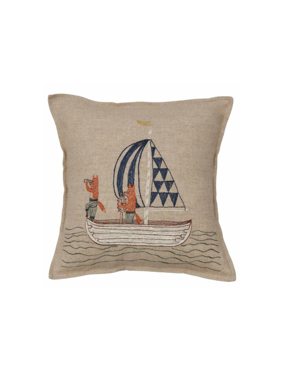 Coastal｜クッションカバー 30x30 Sailing Foxes（クッション）｜H.P.