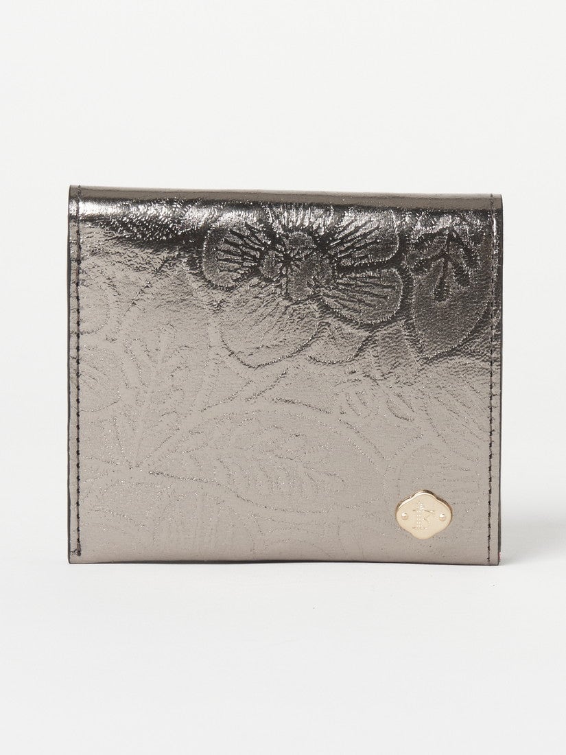 《FIORAIA》ミニウォレット METALLO gunmetal