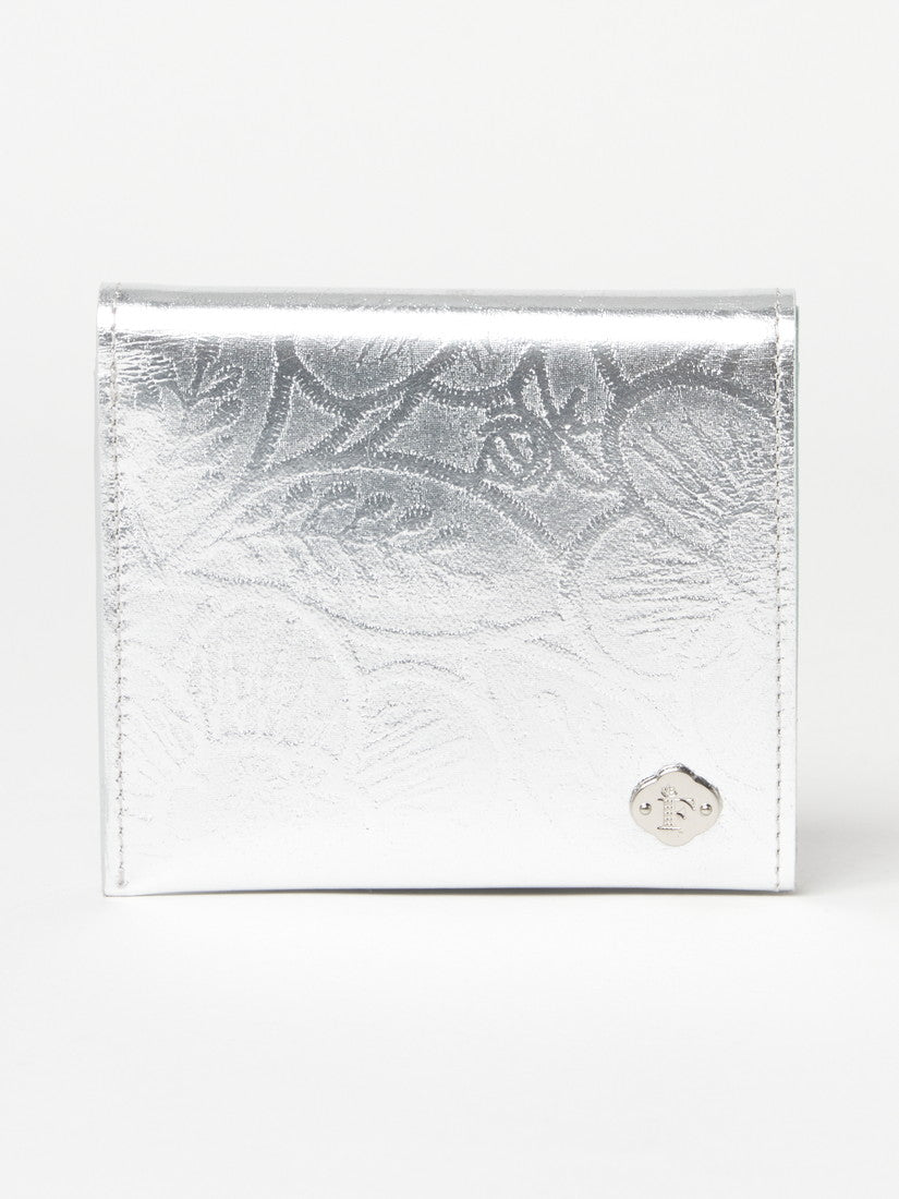 《FIORAIA》ミニウォレット METALLO silver