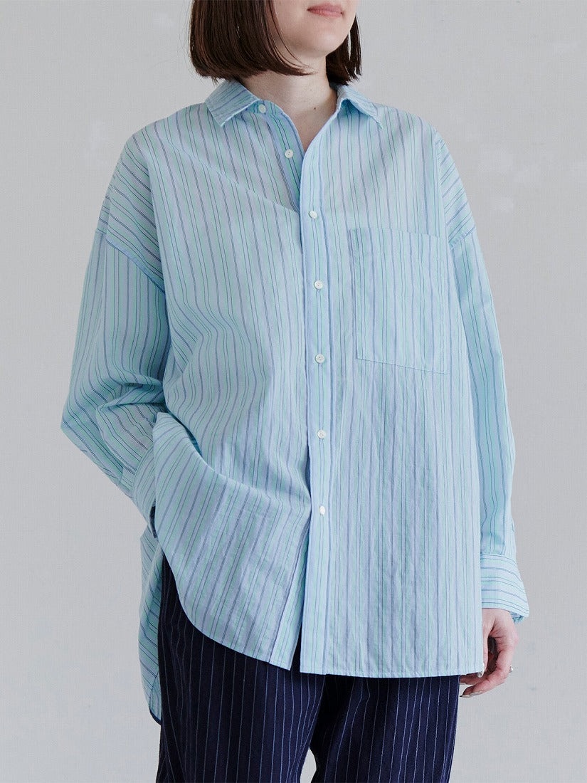 near nippon》ストライプオーバーシャツ（シャツ）｜H.P.FRANCE