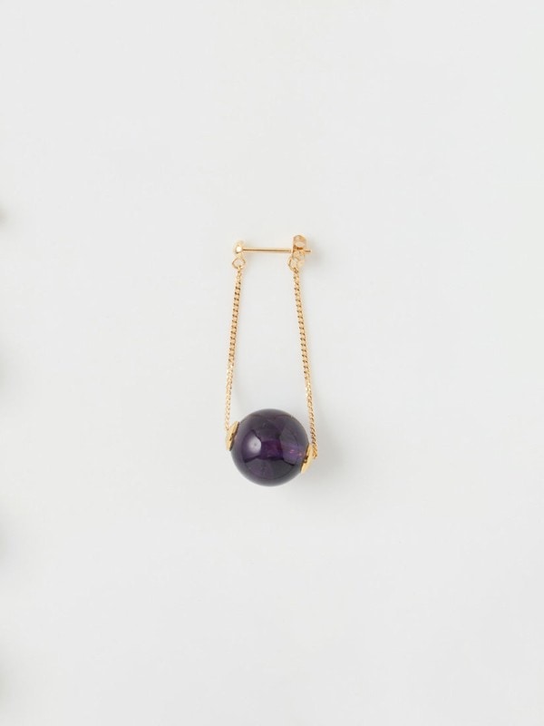 《TOWAJE》Swing Amethyst ピアス（片耳用）