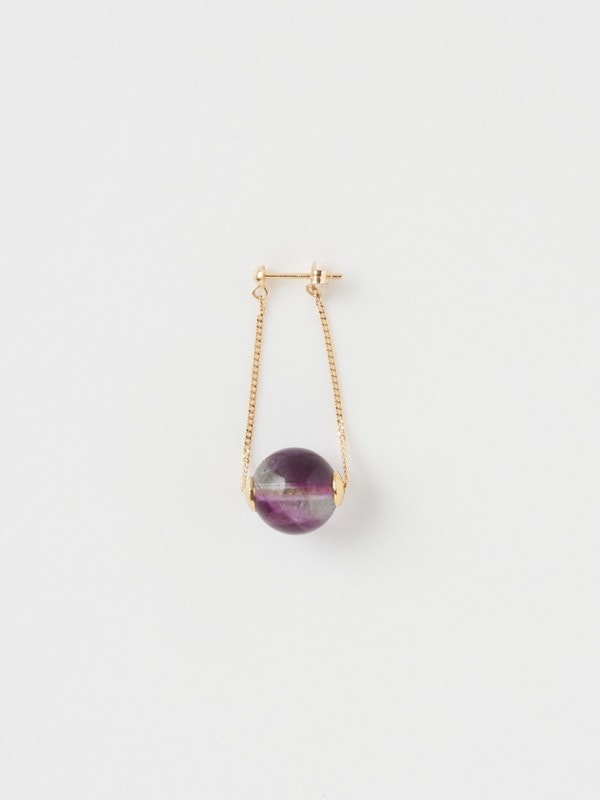 《TOWAJE》Swing Fluorite ピアス（片耳用）