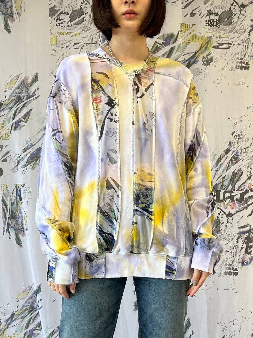 ハンドペイントスウェット 希少 GLADHAND グラッドハンド ハンド