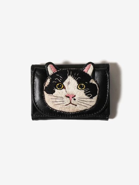 ねこミニ財布 Tuxedo cat(Metallic Black)（その他財布）｜H.P.FRANCE