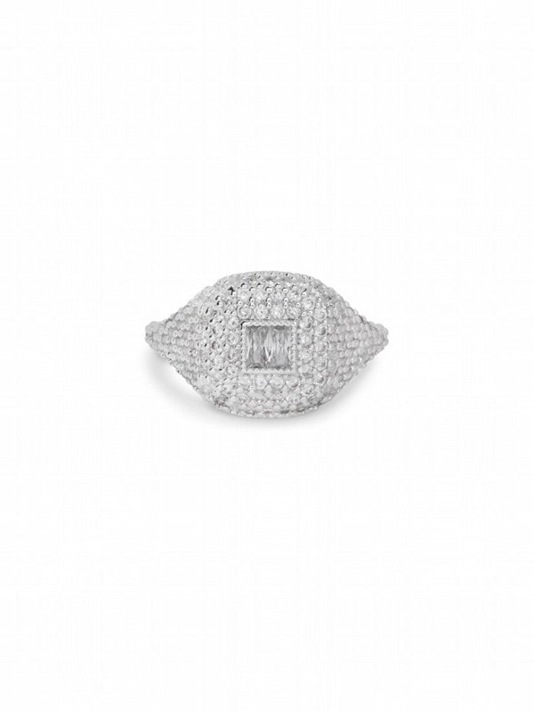 《Crystal Haze Jewelry》Baguette Signet リング