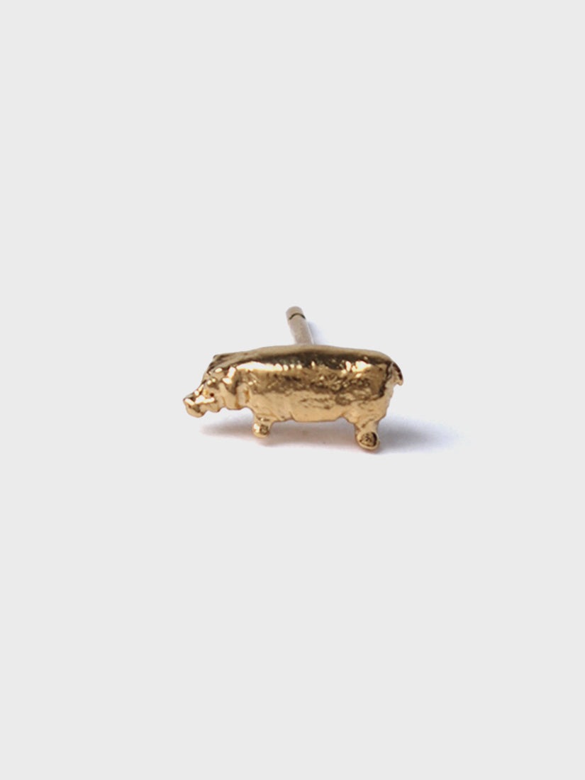 Manom Jewellery》Hippopotamus ピアス（片耳用/右）（ピアス）｜H.P.