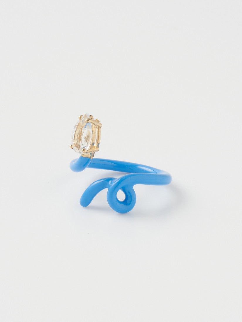 リング BABY VINE TENDRIL RING IN TURQUOISE（リング）｜H.P.FRANCE