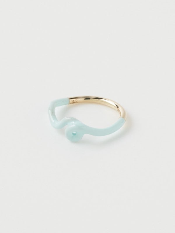リング BLUE IRIS WAVE STACKING RING