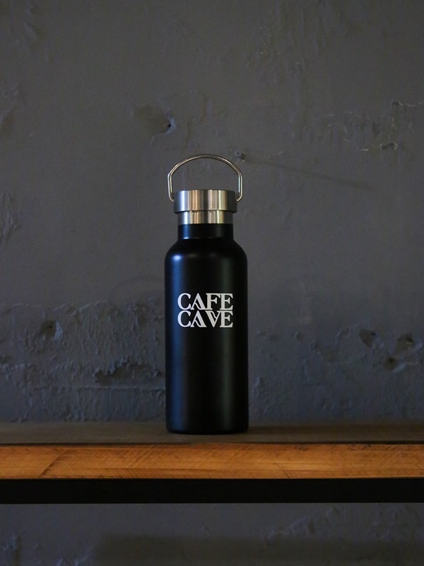 《CAFE CAVE》サーモボトル WHITE