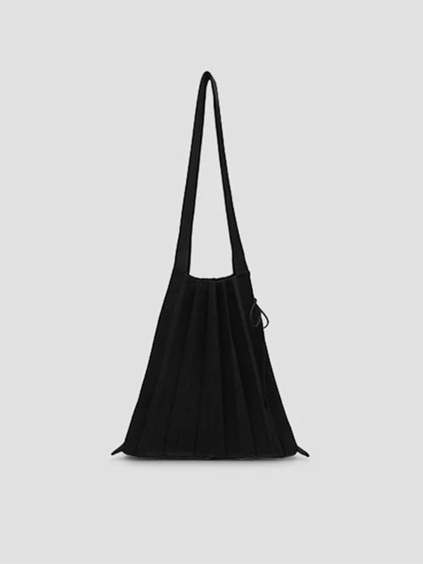 《JOSEPH AND STACEY》ラッキープリーツニットバッグ Rich black