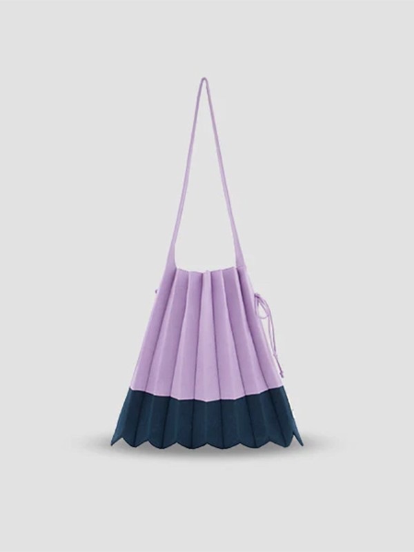 《JOSEPH AND STACEY》ラッキープリーツニットバッグ Mix Plum
