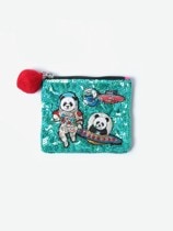 スパンコール刺繍ポーチ Space panda（ポーチ）｜H.P.FRANCE公式