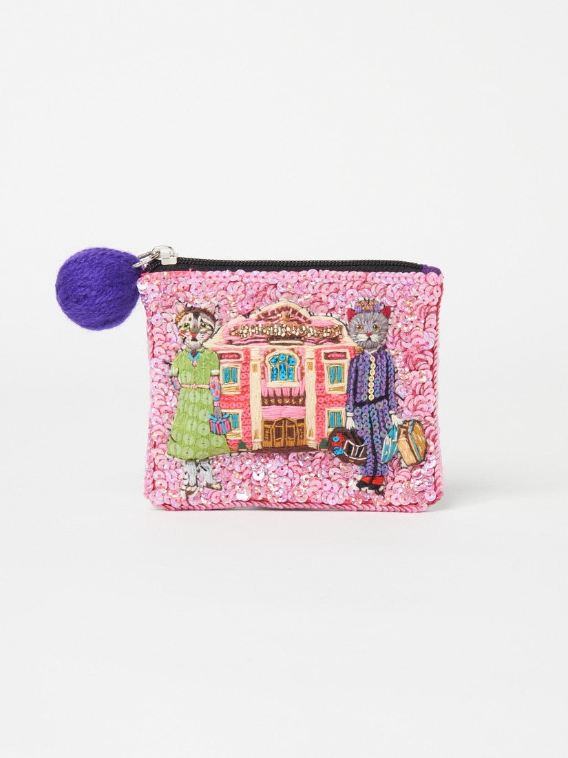 スパンコール刺繍ポーチ Hotel（ポーチ）｜H.P.FRANCE公式サイト