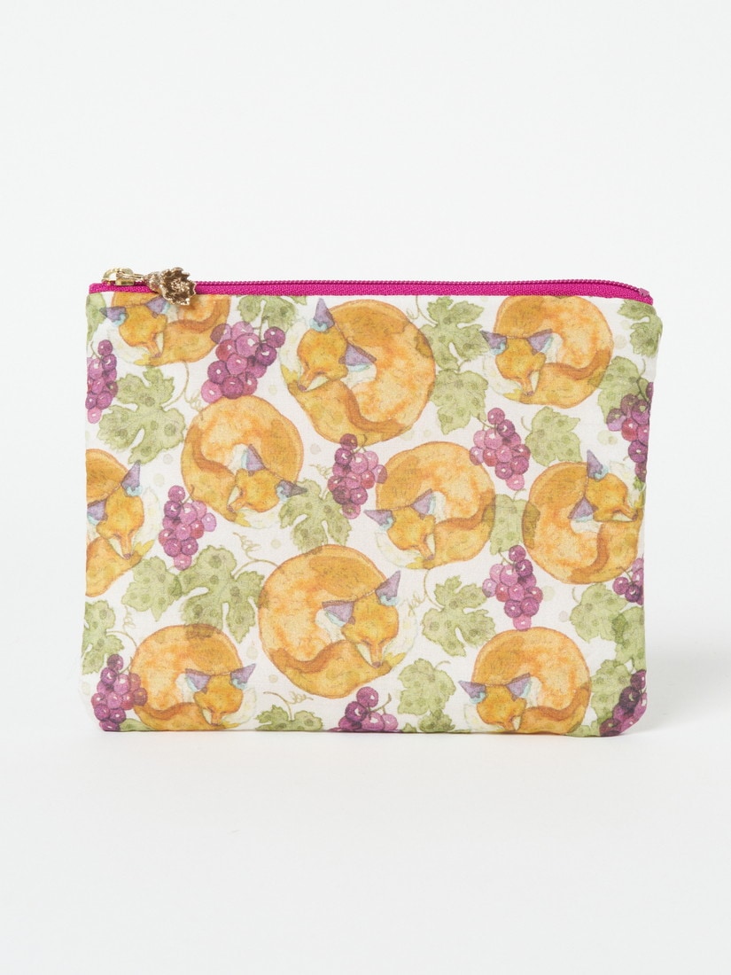 ポーチ きつねと葡萄（ポーチ）｜H.P.FRANCE公式サイト