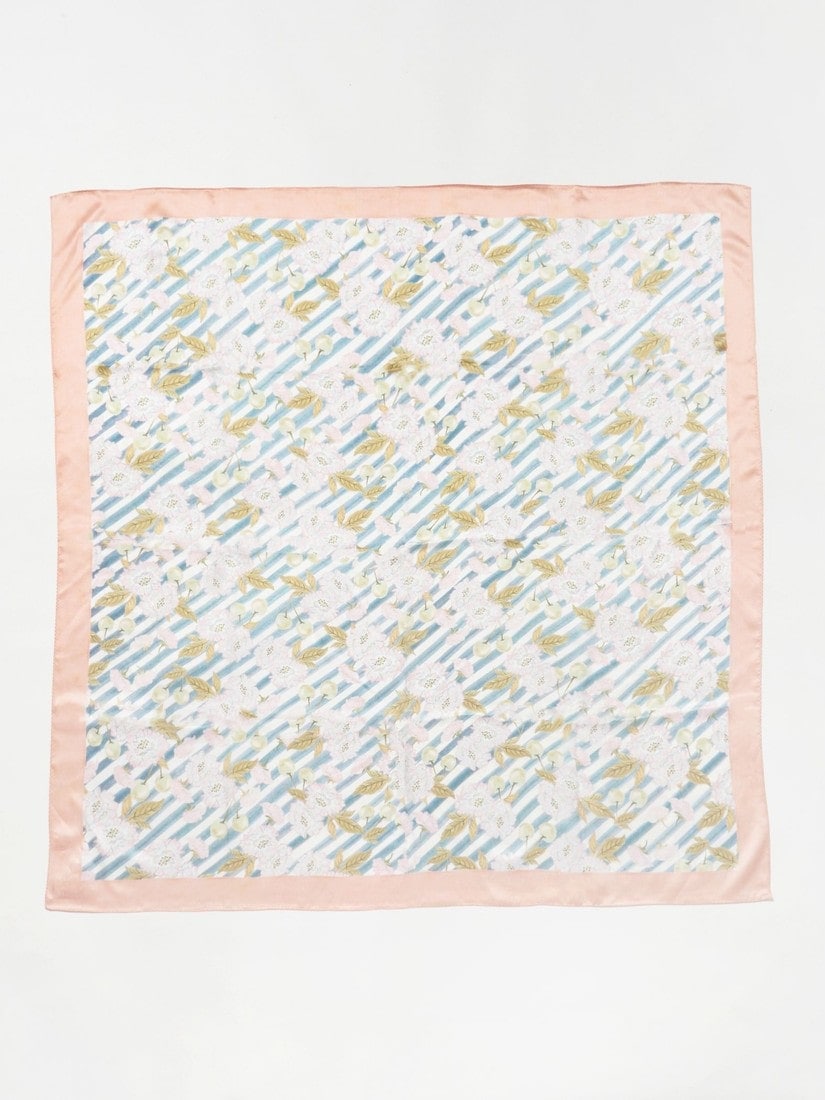 saaa_　スカーフ シルクサテンスカーフ 雨桜 100×100（スカーフ）｜H.P.FRANCE