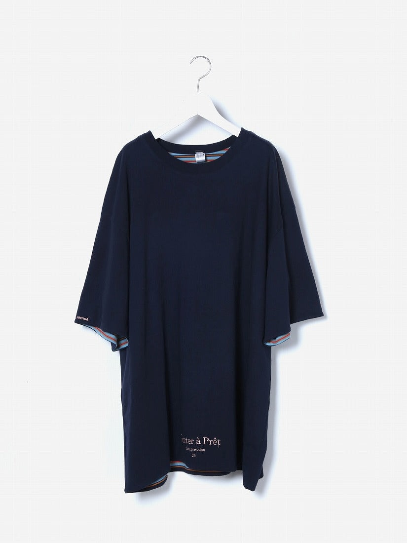《YOUSER》REVERSIBLE STRIPED Tシャツ