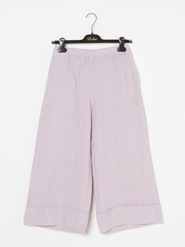 Lavender washed Linen パンツ