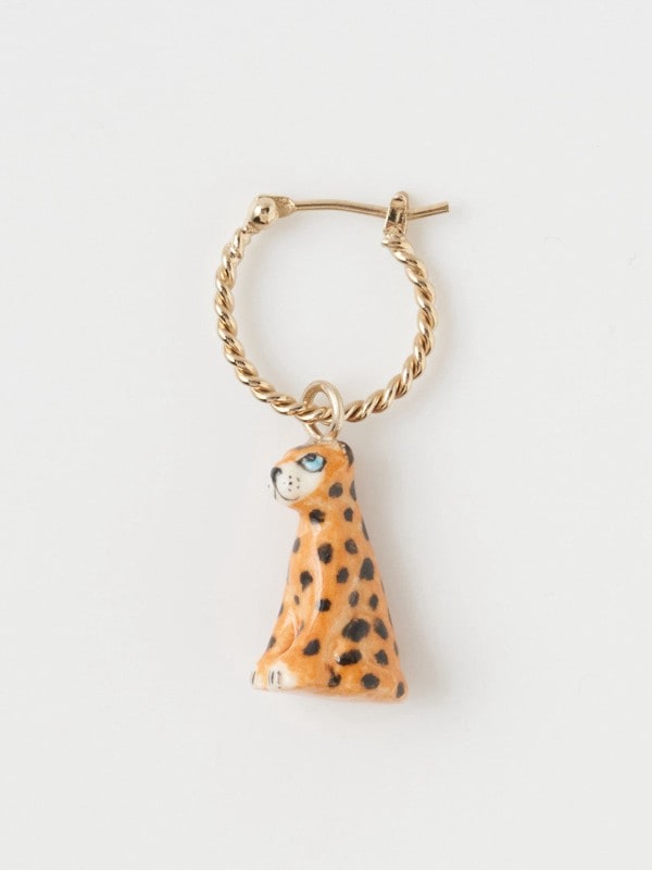 ミニピアス レオパード（片耳用）
