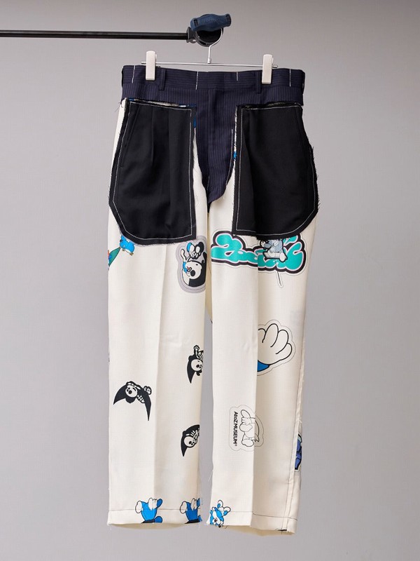 《BODYSONG.》ATOZ HAND STITCHED BASTING TROUSERS