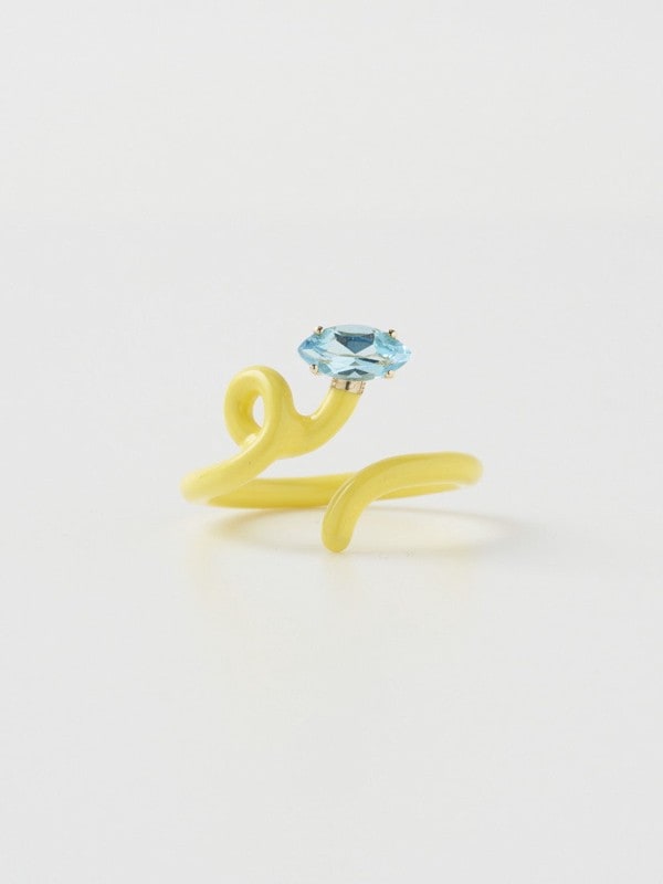 リング BABY VINE TENDRIL RING IN YELLOW