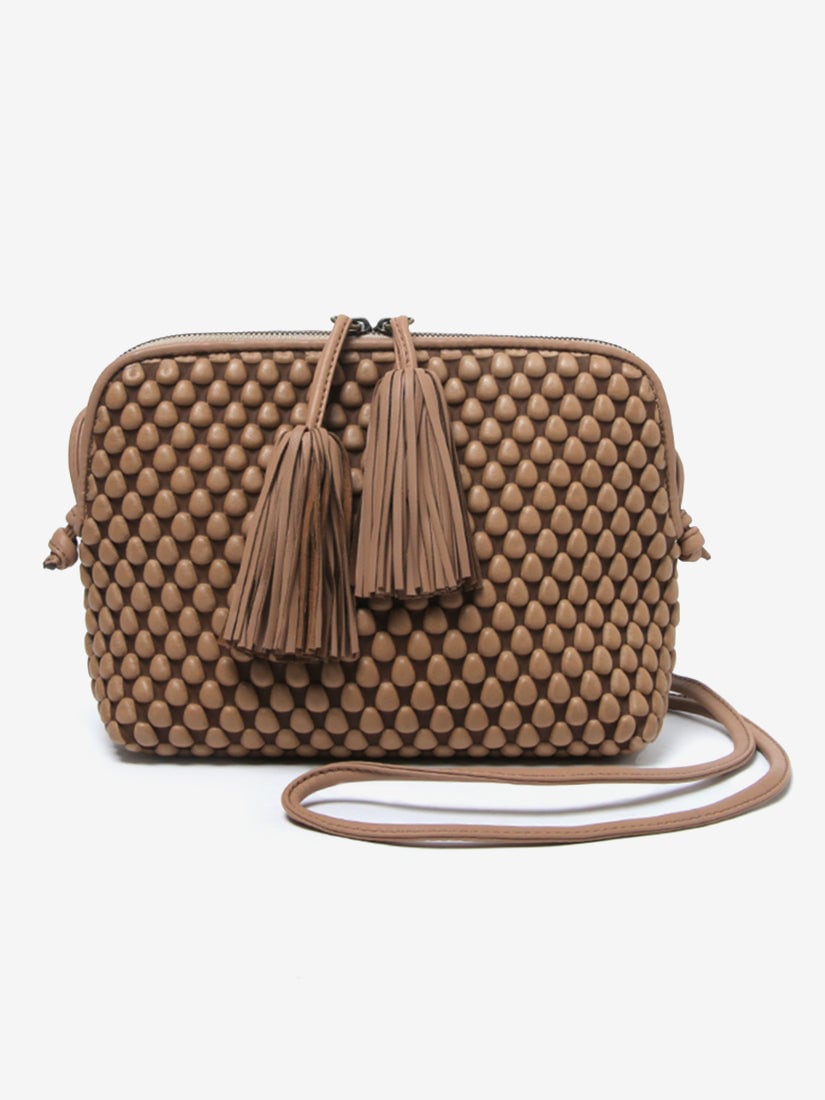 TISSA FONTANED ドット模様の黒いハンドバッグ TISSA FONTANED ドット模様の黒いハンドバッグ レディース