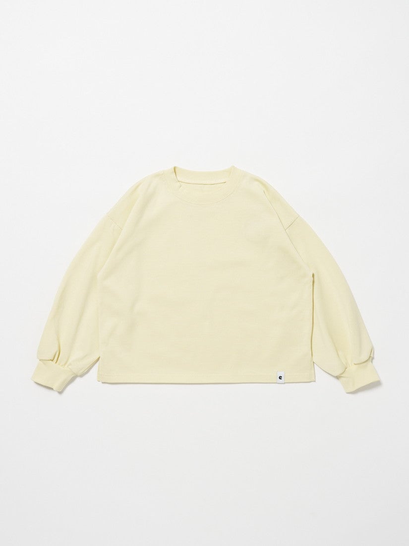 【キッズ】volume sleeve c/n カットソー/ yellow