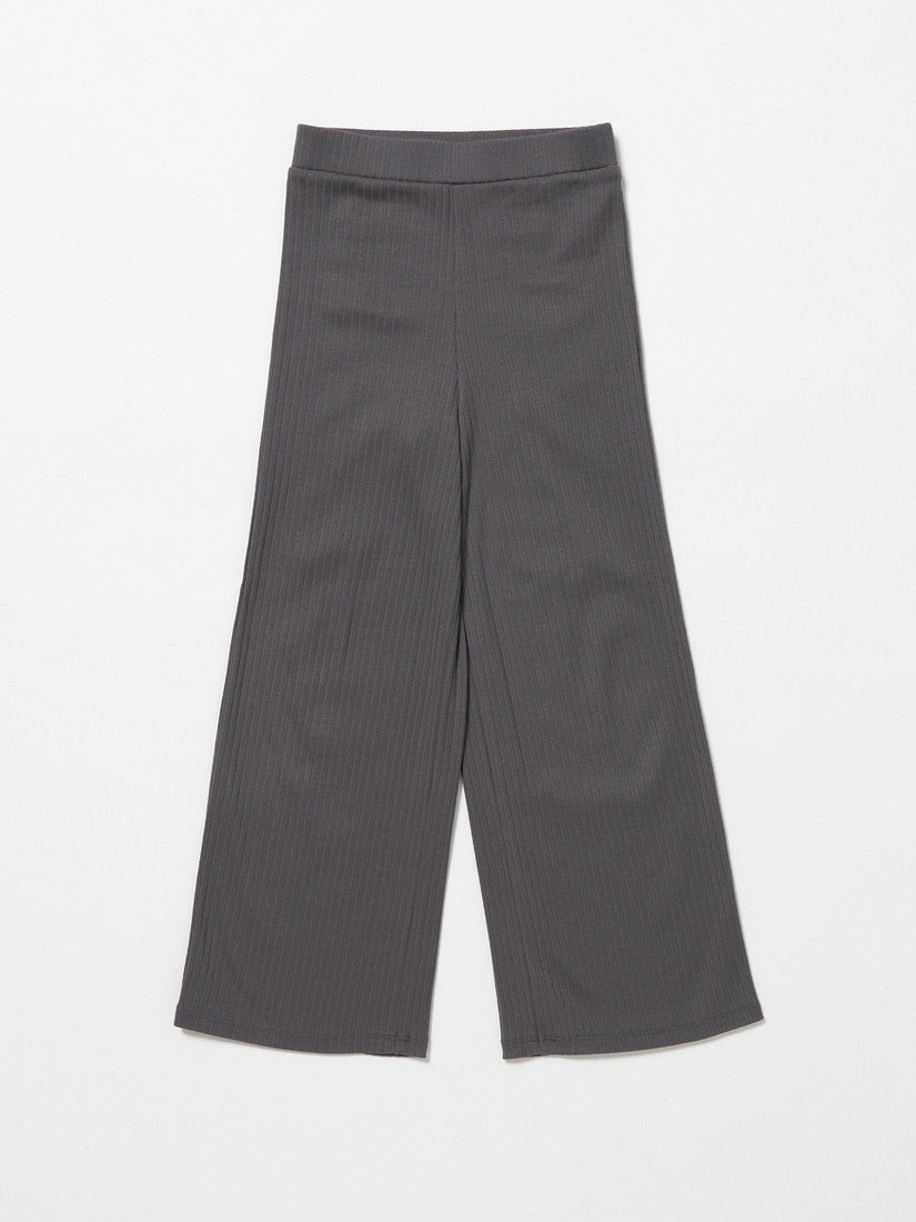 【キッズ】rib pt リブパンツ/ charcoal