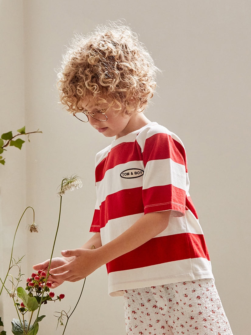 tom&boy リンガーTシャツ　10Y キッズ】《TOM&BOY》ラガー ボーダーTシャツ（子供服）｜H.P.