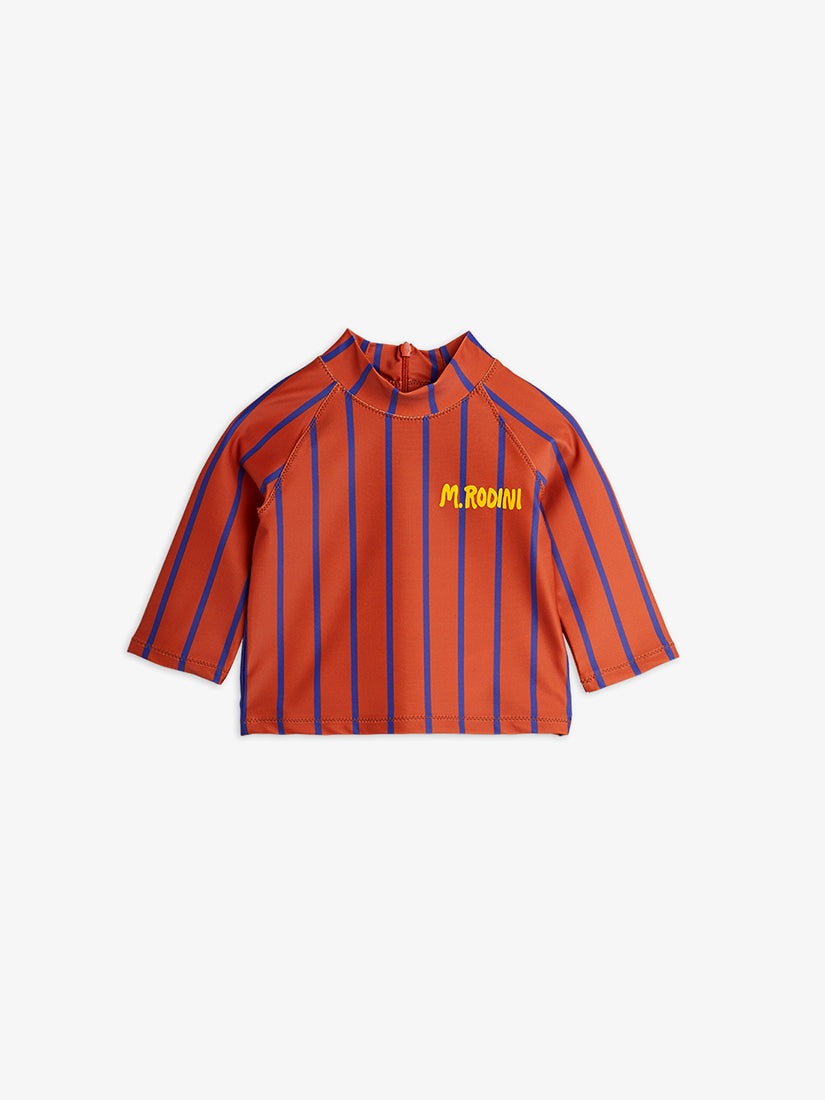 キッズ】《MINI RODINI》VERTICAL STRIPE LONG SLEEVE TOP スイム