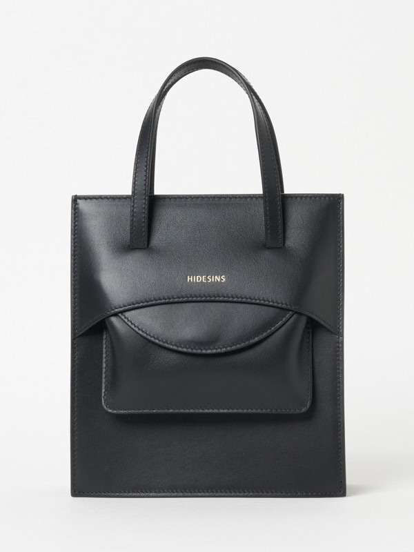 《HIDESINS》FLAP J レザー ハンドバッグ