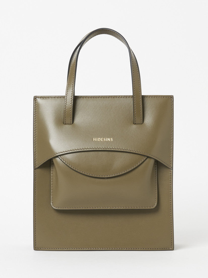 《HIDESINS》FLAP J レザー ハンドバッグ