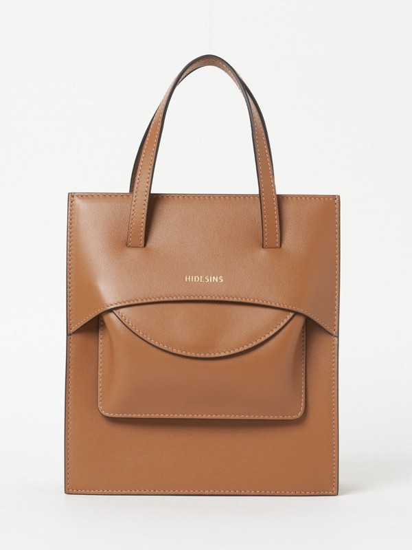 《HIDESINS》FLAP J レザー ハンドバッグ