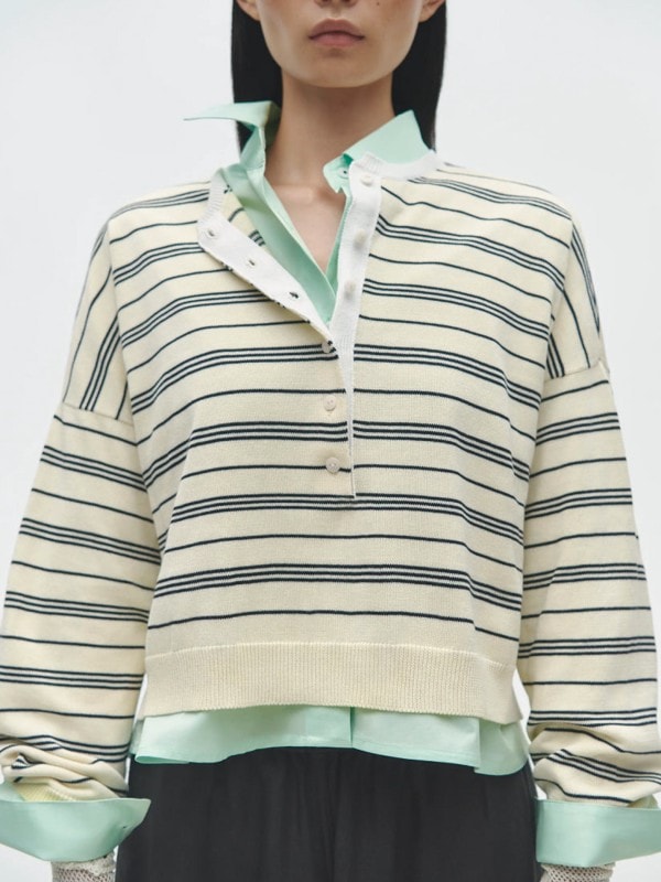 ORGANIC COTTON POLO セーター