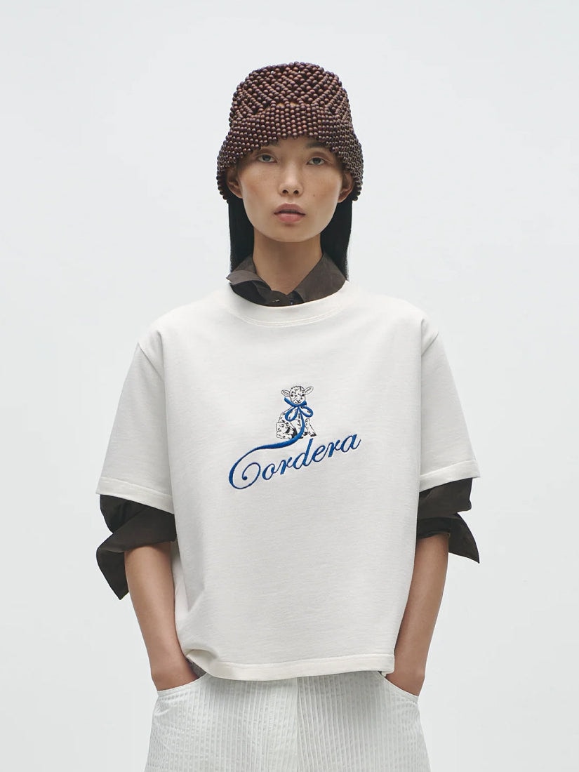 VETEMENTS Palmtree ロゴ コットン Tシャツ 人気 ベーシックロゴ半袖Tシャツ/カットソー 韓国ブランドセレクト│A