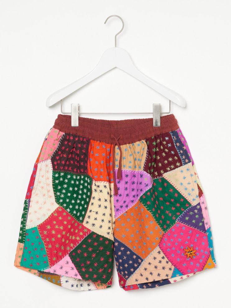 HINDOSTAN ARCHIVE》ASTERISK PATCHWORK ショートパンツ（ショーツ