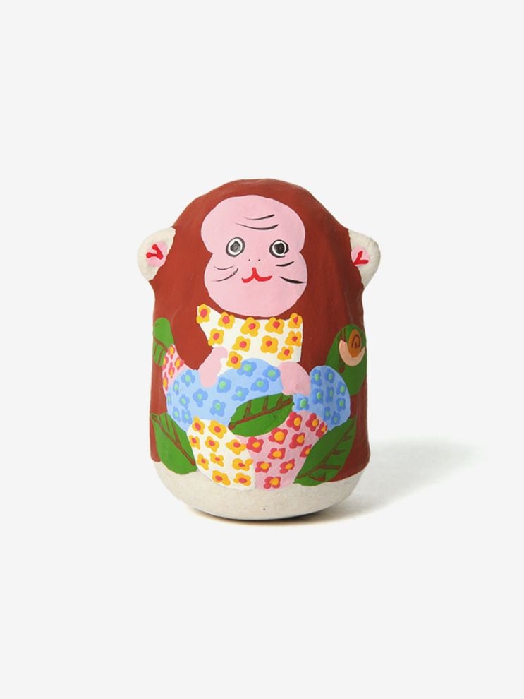 コシェルドゥ》起き上がり人形 紫陽花 サル（オブジェ）｜H.P.FRANCE
