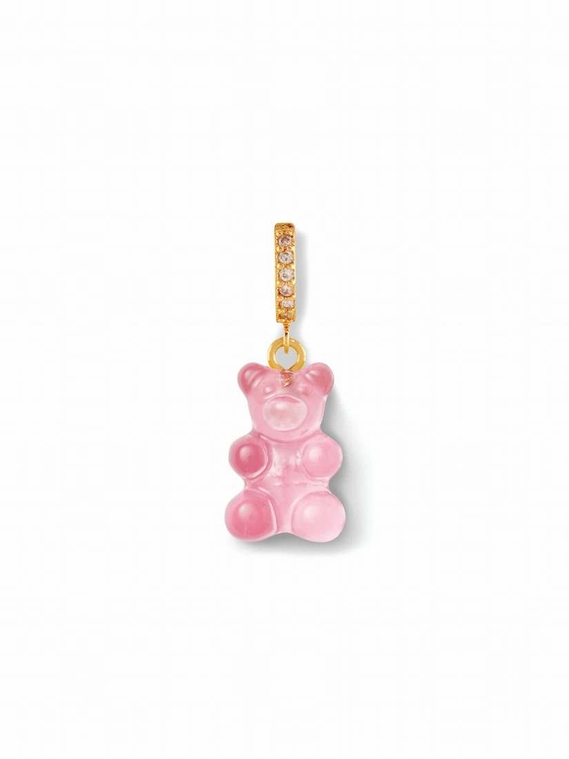 Crystal Haze Jewelry】Nostalgia bear ピアス(片耳用) - GD（ピアス