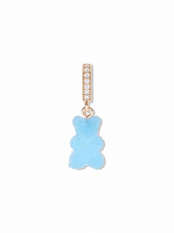 【Crystal Haze Jewelry】Fizzy Nostalgia bear チャーム - Pave connector - GD